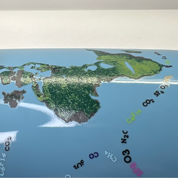 the unemployed philosophers guild Continent Map Blue Ceramic Mug - Coffee - Tea - Picture 8 of 8